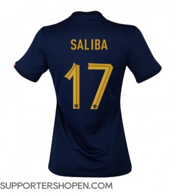 Frankrike William Saliba #17 Hemma Matchtröja Dam VM 2022 Kortärmad